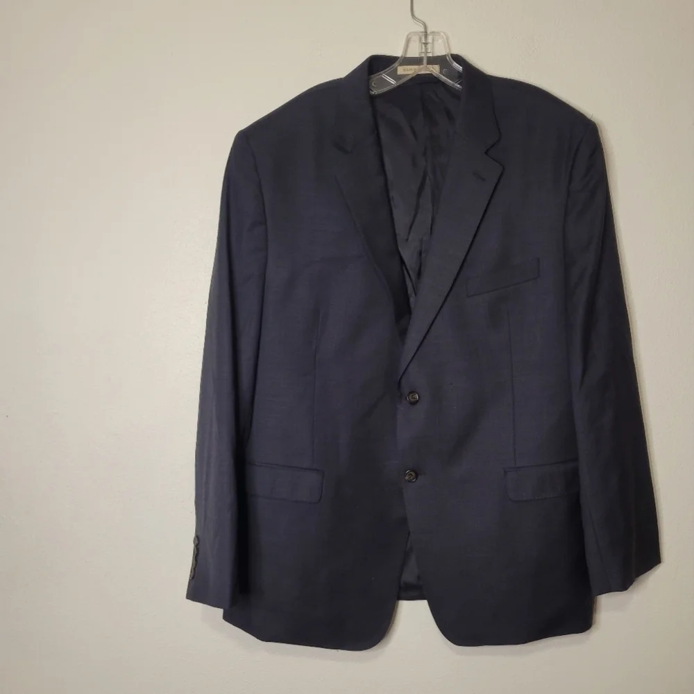 Ralph lauren mens size 46r trim fit wool navy blazer